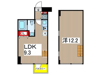 間取図 ﾗｸﾞｼﾞｭｱﾘ-ｱﾊﾟ-ﾄﾒﾝﾄ森下(501)