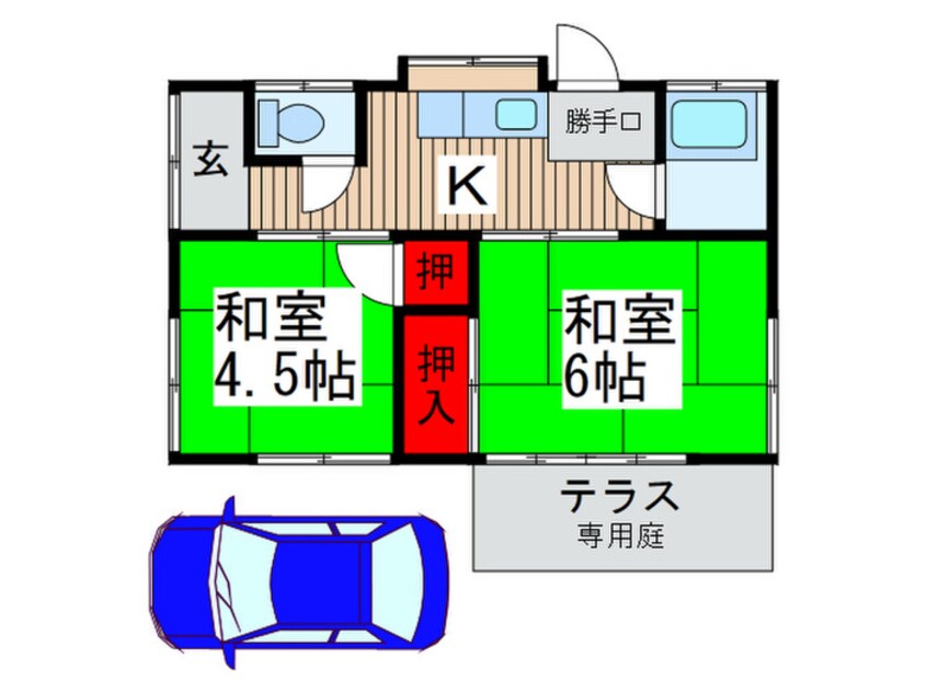 間取図 古宮貸家