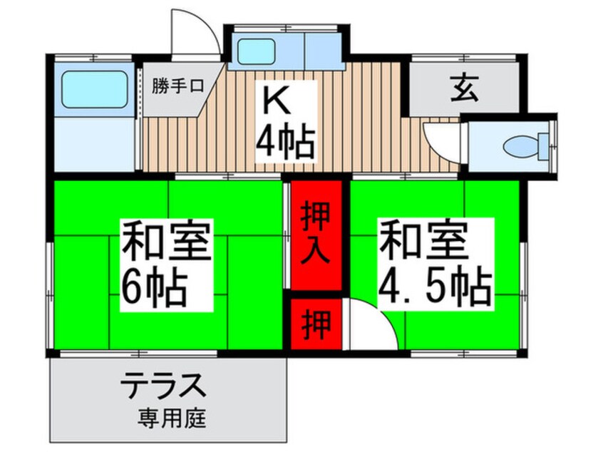 間取図 古宮貸家