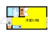 ライトハイム 1Rの間取り