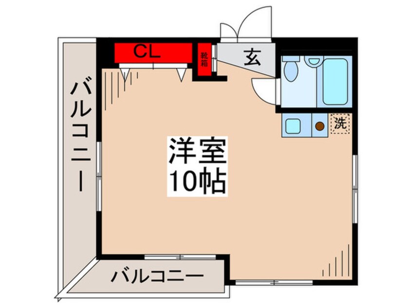 間取図 メゾンクレ－ル