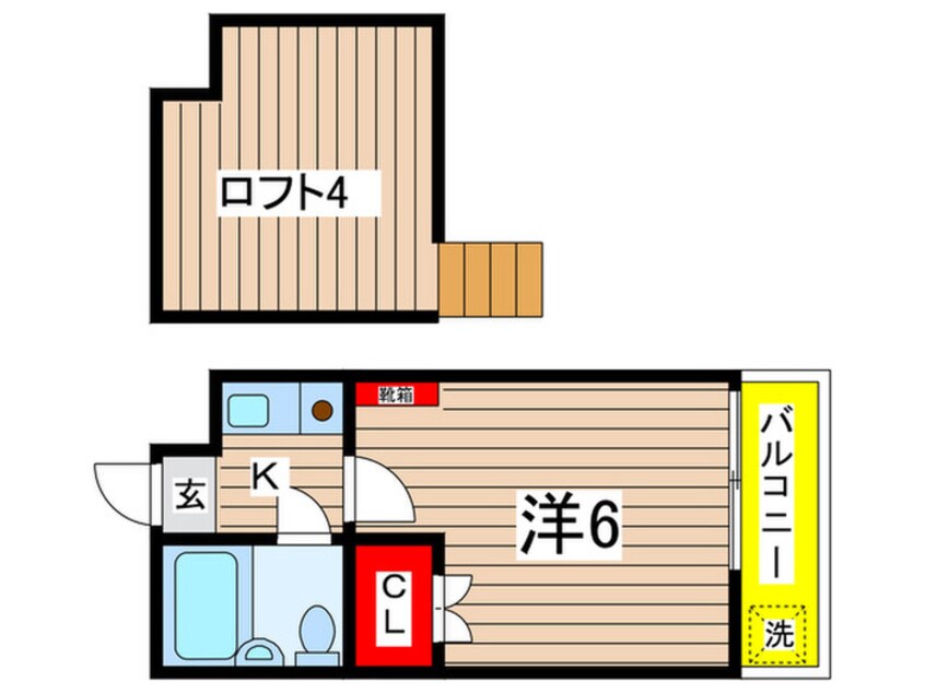 間取図 ジュネス稲田堤