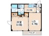 KleinGarten小竹 1LDKの間取り