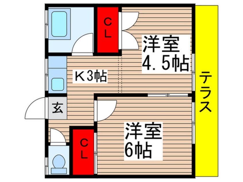 間取図 大和田ハイツⅠ－1