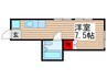 大和田ハイツⅠ－1 1Rの間取り