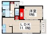 アルテスタ葛西 1LDKの間取り