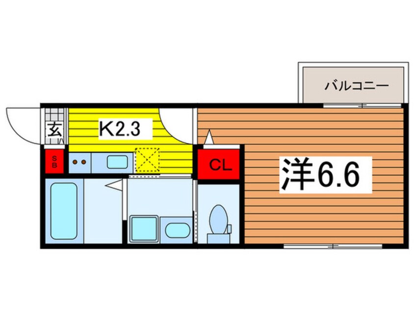 間取図 ALBA大和田　South