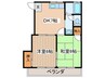 サンローゼ 2DKの間取り