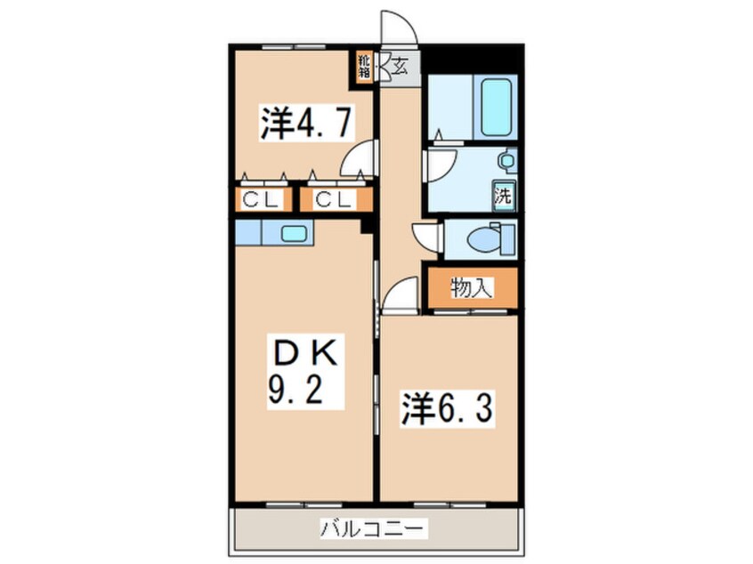 間取図 ポポラ－レ相武台