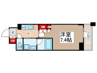 間取図 ﾌﾟﾗｳﾄﾞﾌﾗｯﾄ木場Ⅱ