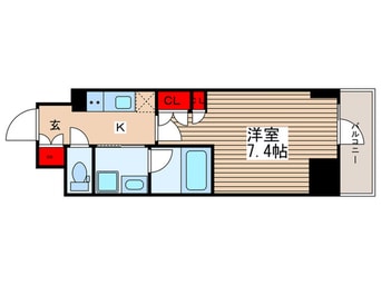 間取図 ﾌﾟﾗｳﾄﾞﾌﾗｯﾄ木場Ⅱ