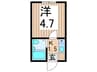 エルプレミア亀有 1Kの間取り