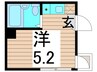 エルプレミア亀有 1Rの間取り