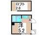 エルプレミア亀有 1Rの間取り