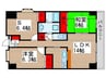 クエスタ柏 2LDK+Sの間取り