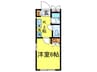 ＣＵＢＩＣ小杉 1Kの間取り