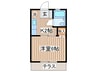 ハイツ守屋Ｂ 1Kの間取り