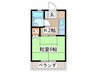 ハイツ守屋Ｂ 1Kの間取り