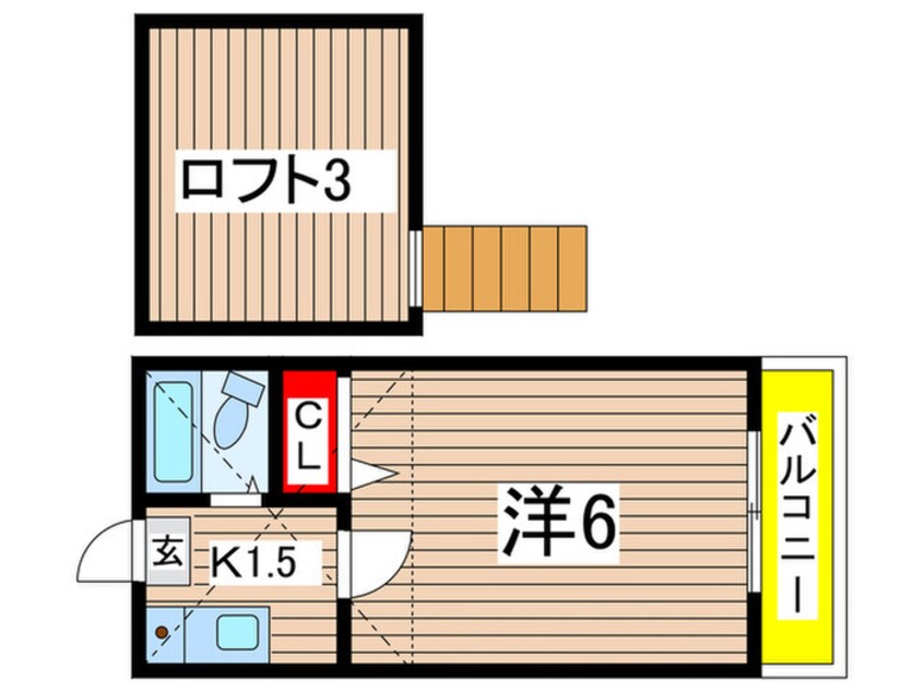 間取図 リエス稲田堤