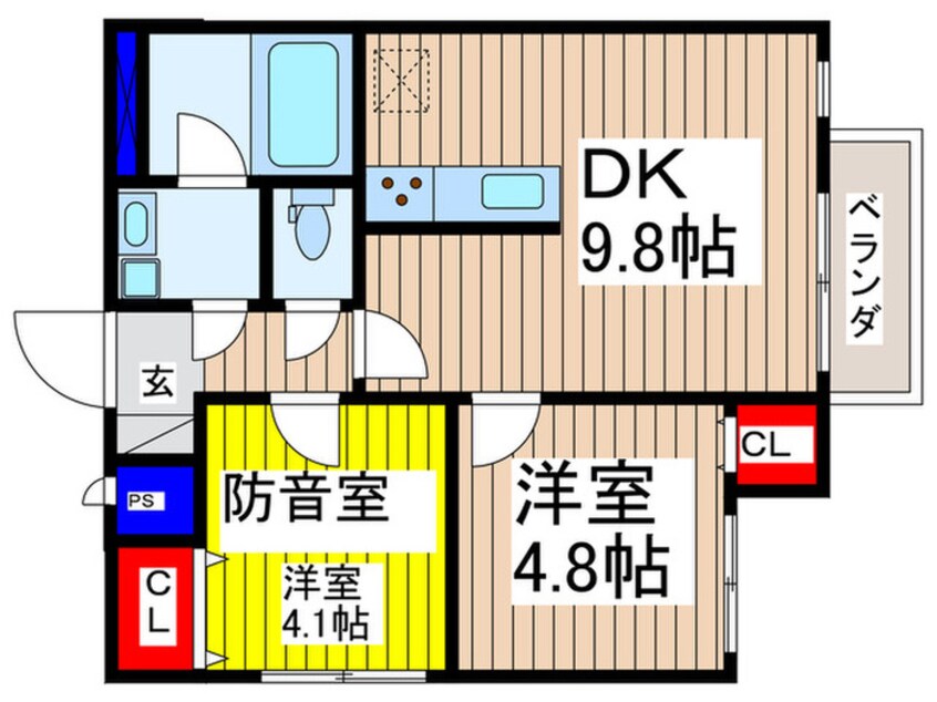 間取図 【防音室付きマンション】 MORNA