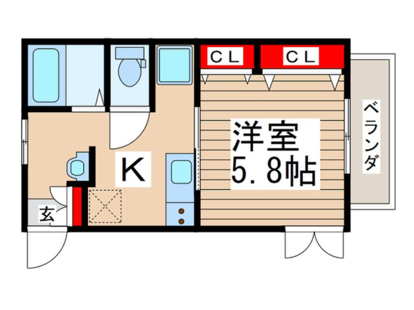 間取図 コーポアンドウ