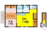 ルミエール・下石神井 1DKの間取り