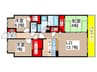 東京リバース・フォート(903) 3LDKの間取り