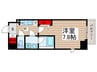 ALTERNA亀戸Ⅱ 1Kの間取り