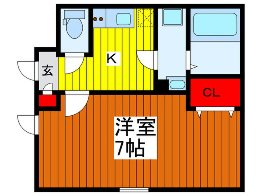 間取図 ティ－グル川口
