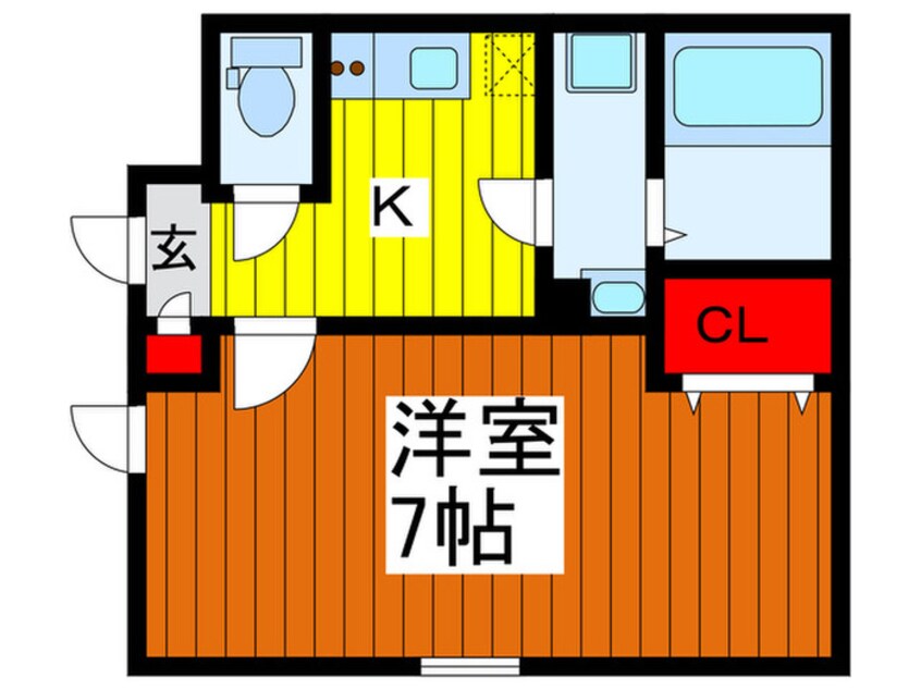 間取図 ティ－グル川口