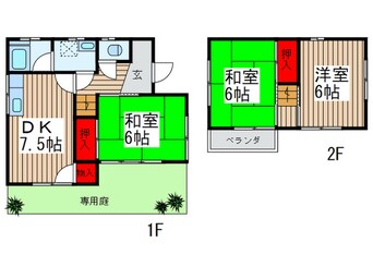 間取図 霞ヶ関貸家