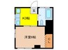 徳丸コ－ポ 1Kの間取り