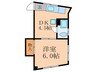 徳丸コ－ポ 1DKの間取り