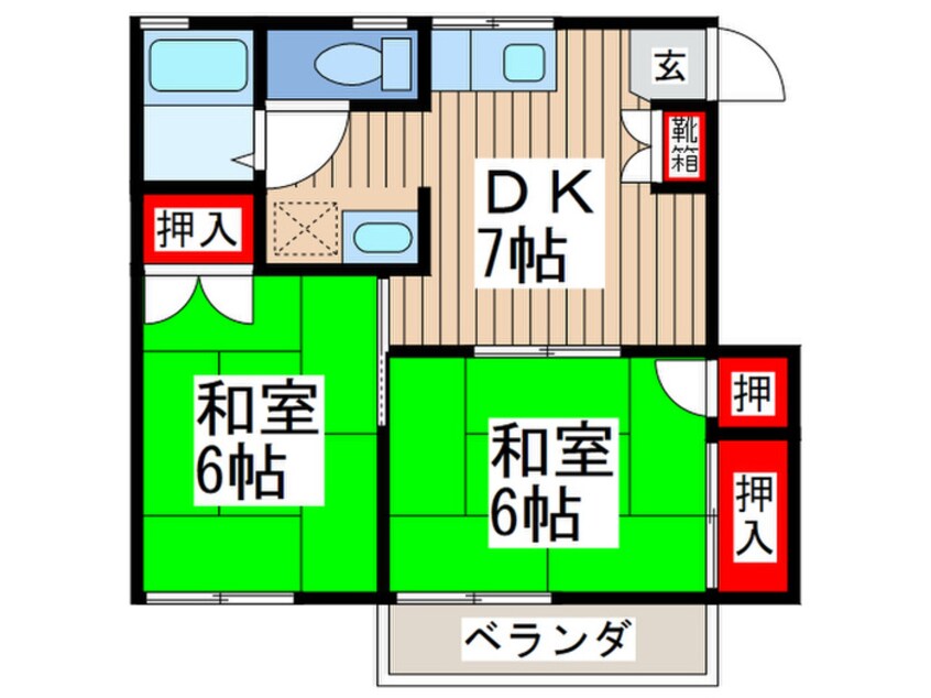 間取図 オークスⅡ