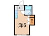 ドーム中村橋 1Rの間取り