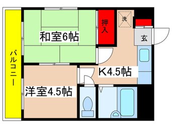 間取図 グリーンハイム吉澤Ⅱ