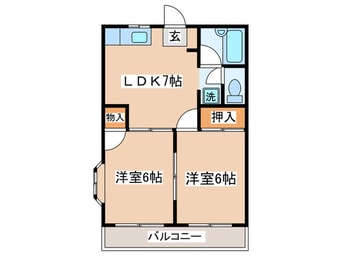 間取図 エレガント府中