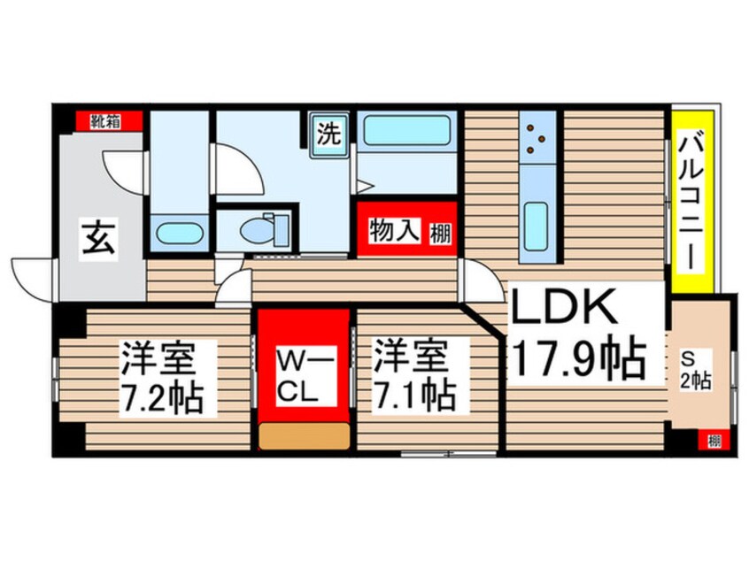 間取図 アドバンス新検見川