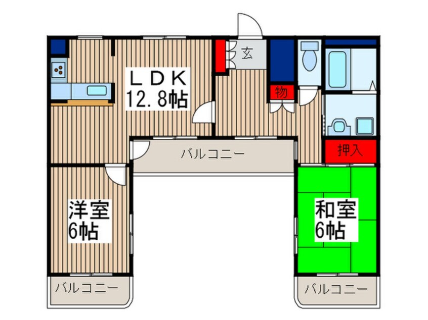 間取図 ファラオイン浦和