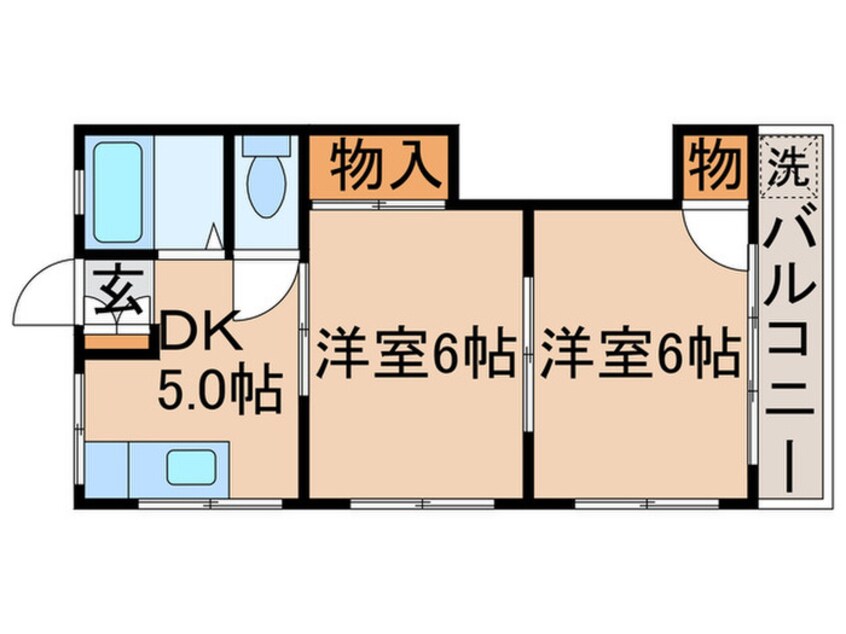 間取図 コ－ポ峰