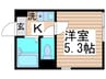 リブ青井 1Kの間取り