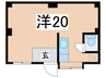 コーポ共和 1Rの間取り