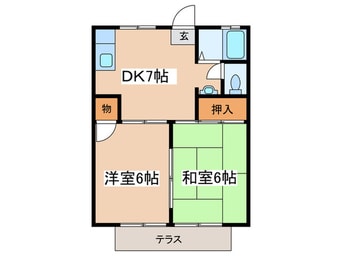 間取図 コ－ポ林１号棟