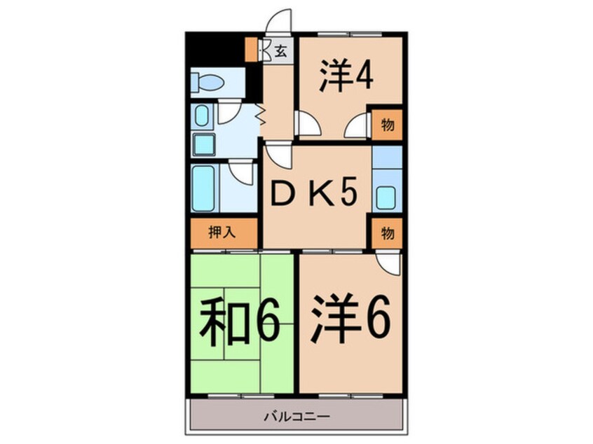 間取図 ラフォ－レ赤塚