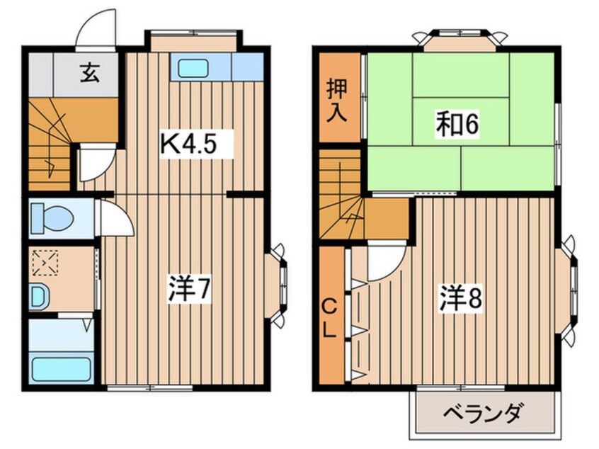 間取図 コーポ茜