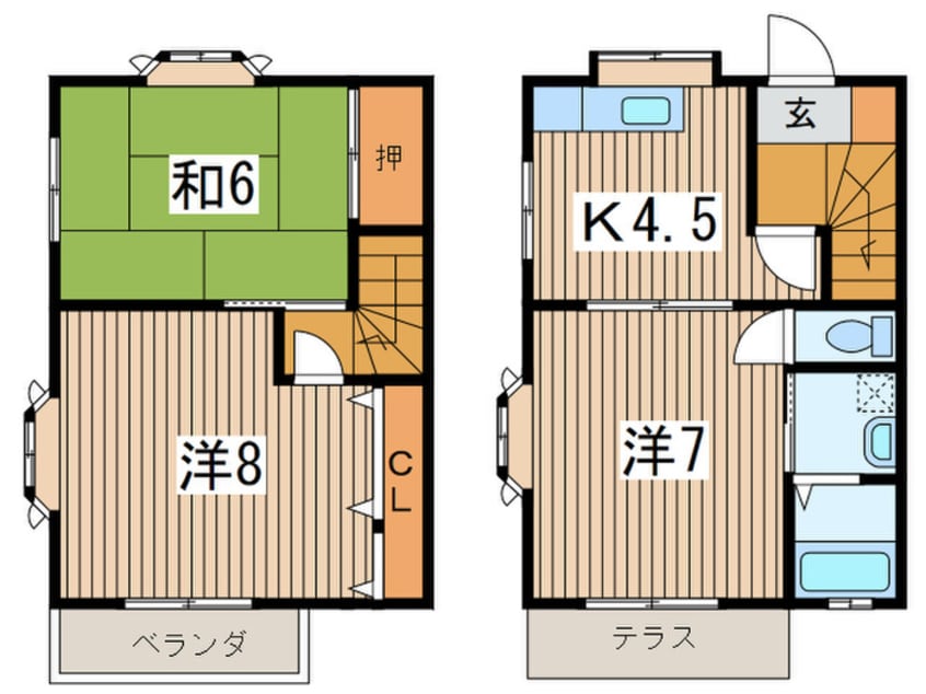 間取図 コーポ茜