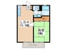 パナハイツシティ 1LDKの間取り
