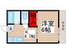 ハイツ初富 1Kの間取り