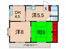 フローラルハイム 3DKの間取り
