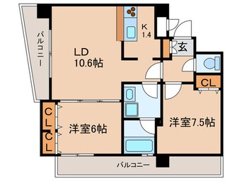 間取図 ヴォアラクテ西早稲田